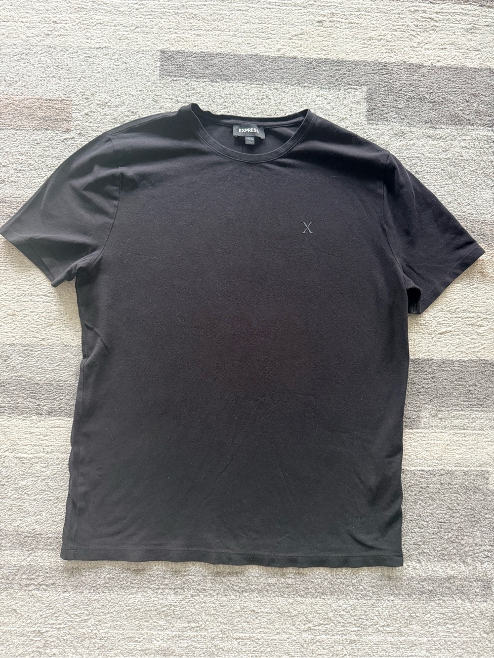 Express Black Crew Neck Short Sleeve Tee